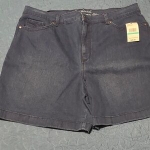 Gloria Vanderbilt Dark Blue Jean Shorts